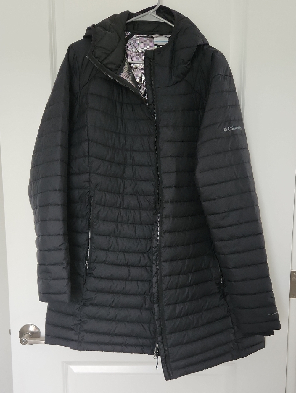 Columbia Women's Black Quilted Packable Puffer Coat with Hood